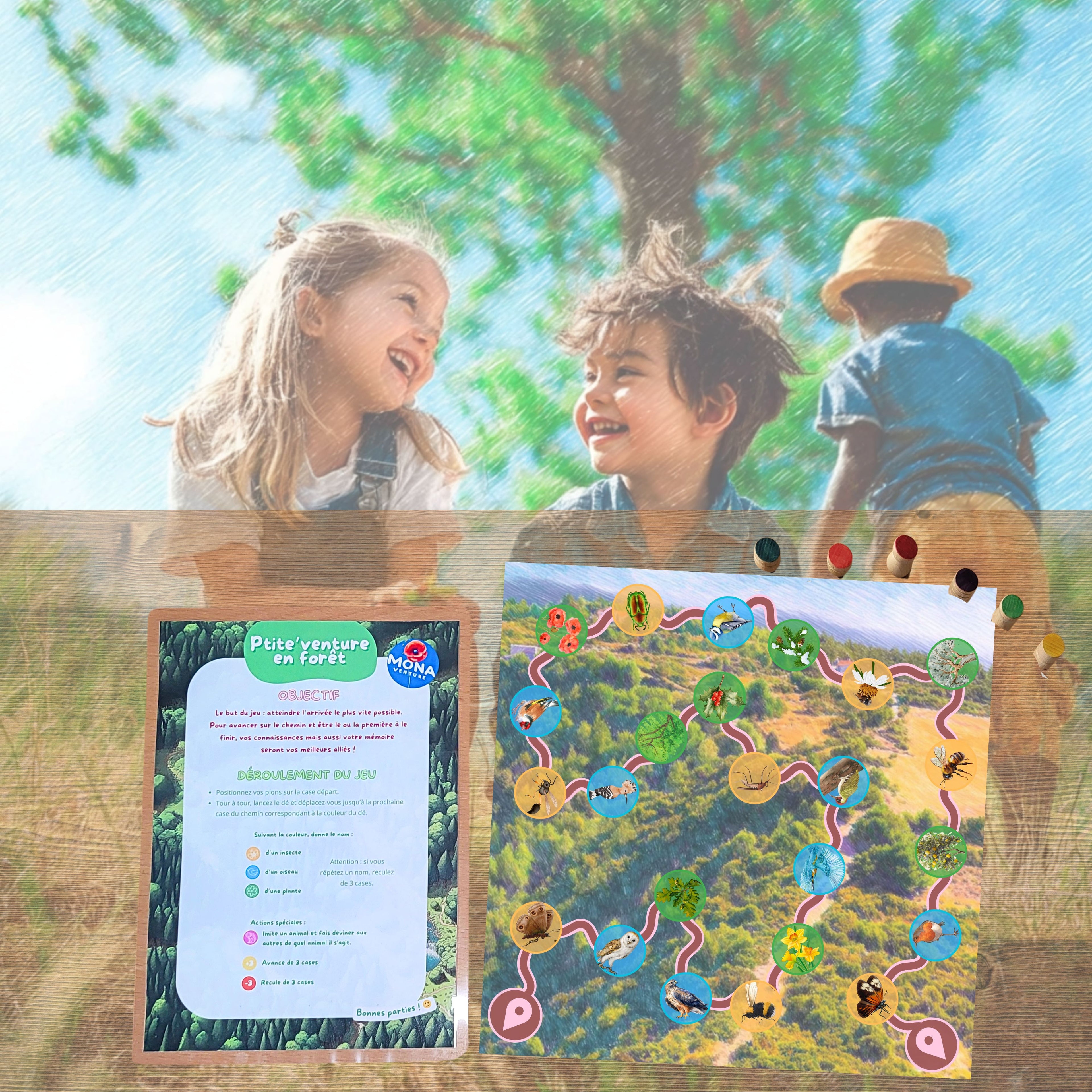 Ptit'venture en nature - le jeu de l'oie qui change - (précommande)