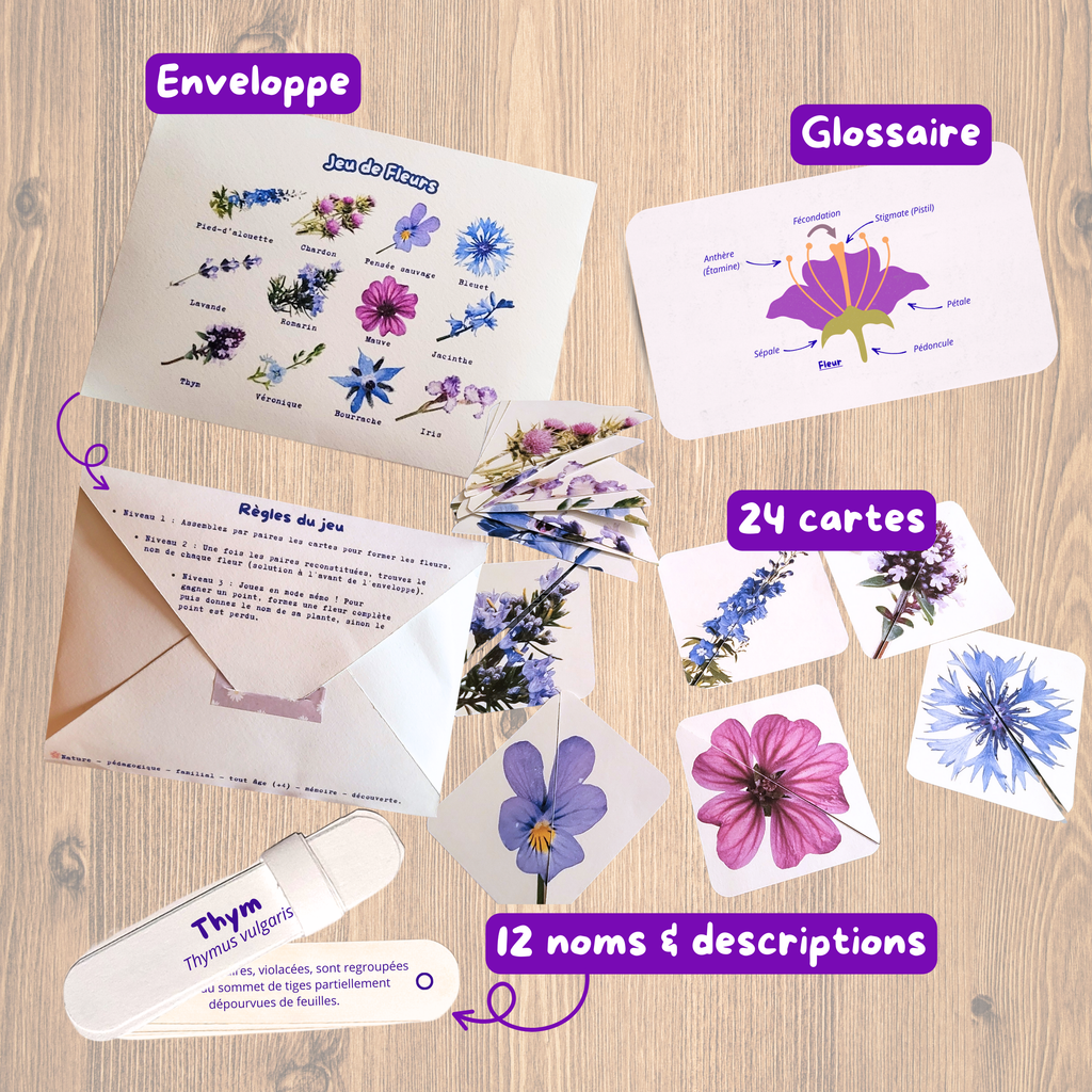 Mémos intelligents - Jeux de 🍃 & de 🪻
